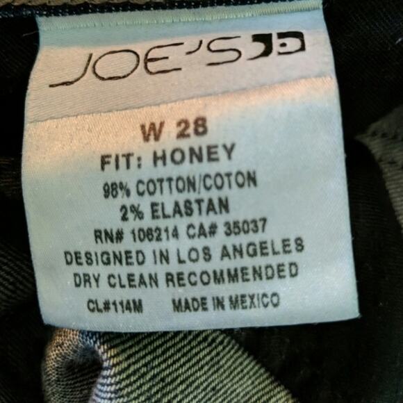 JOE'S JEANS HONEY Marissa Dark Rinse 28 Waist Mid-Rise Casual - Picture 8 of 8